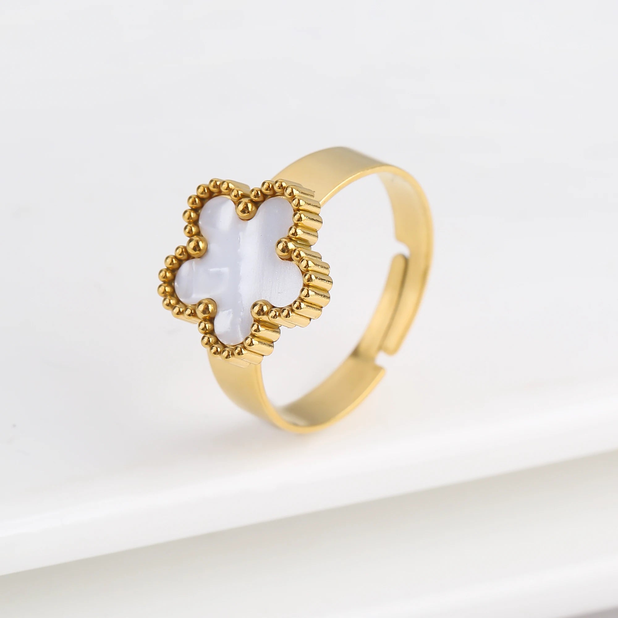 Golden Clover Ring