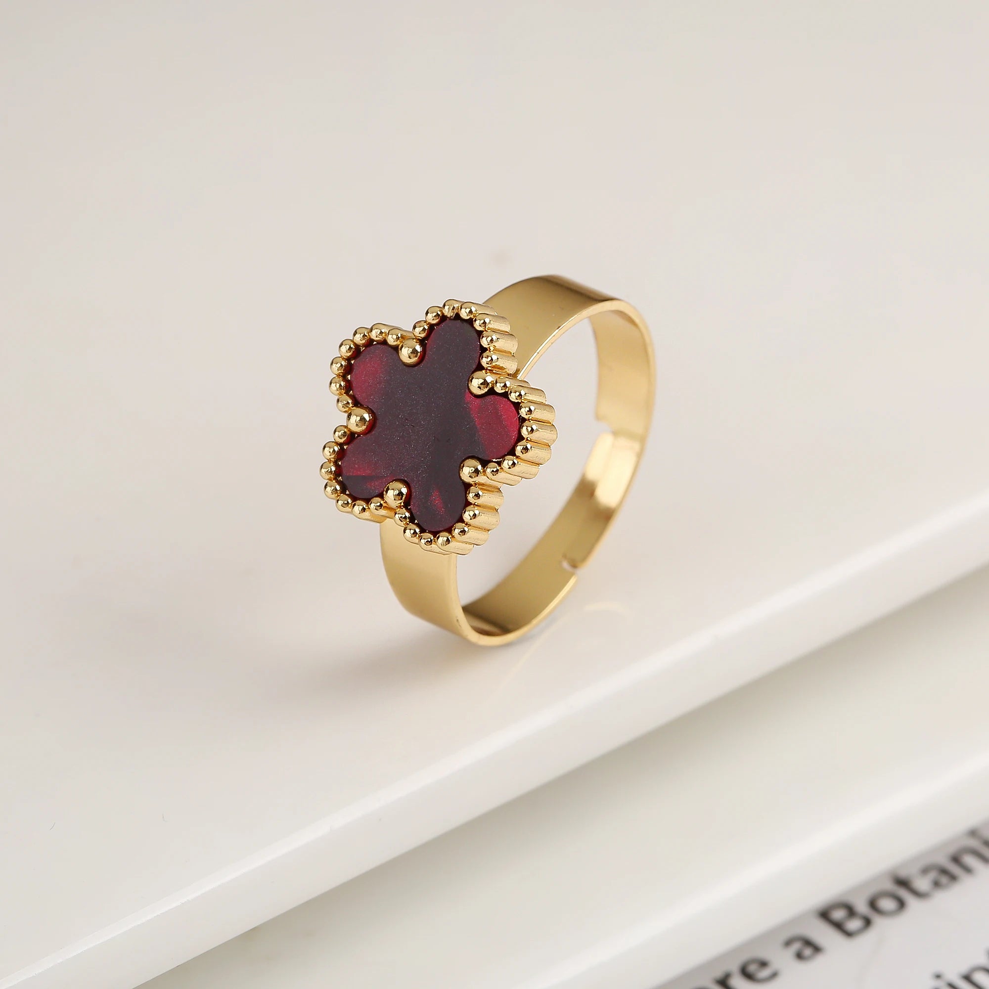 Golden Clover Ring