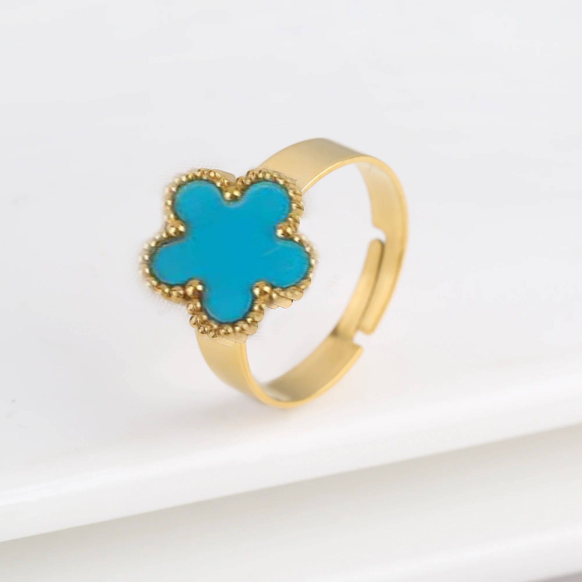 Golden Clover Ring