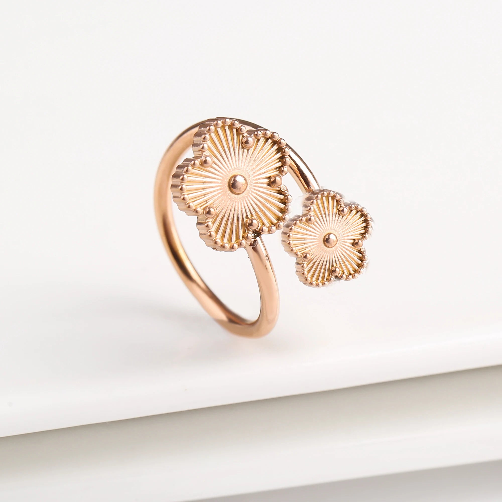 Golden Clover Ring
