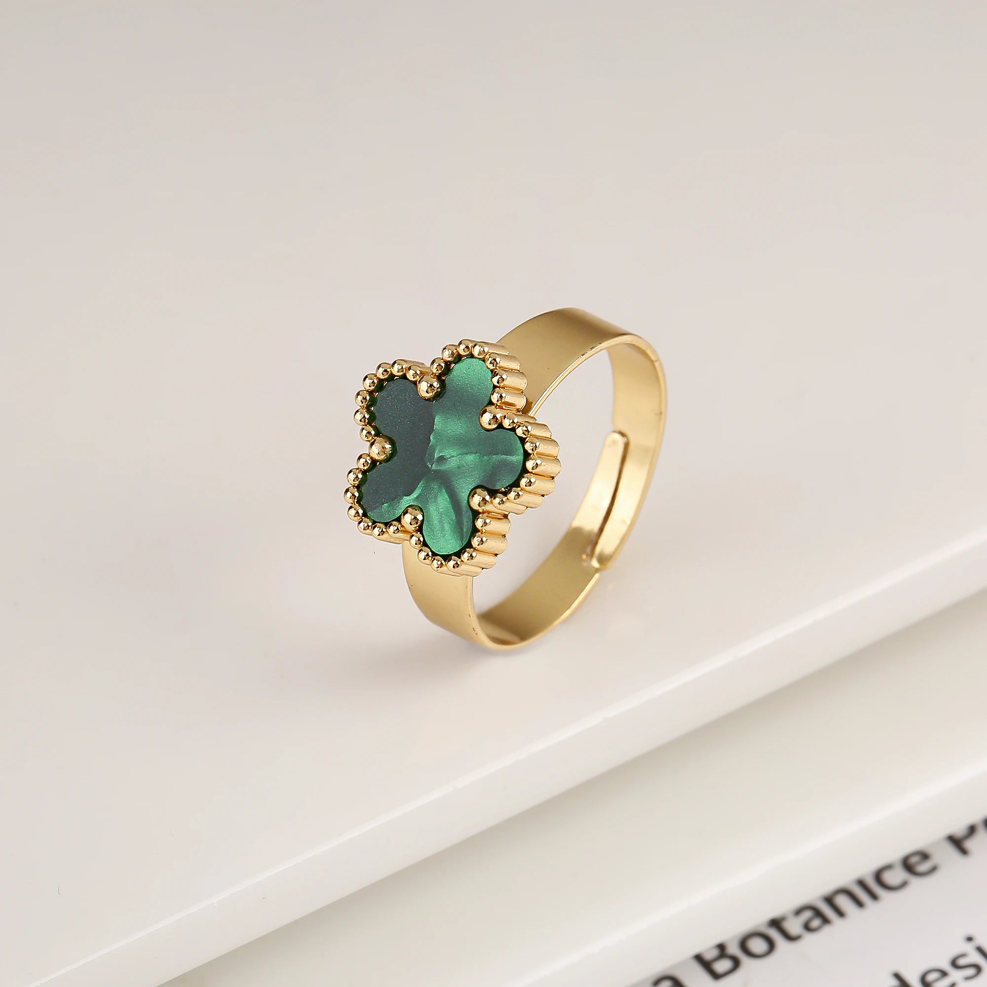 Golden Clover Ring