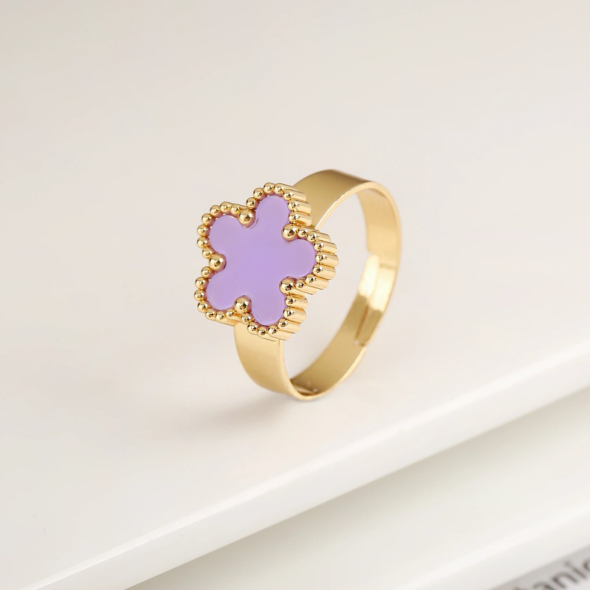 Golden Clover Ring
