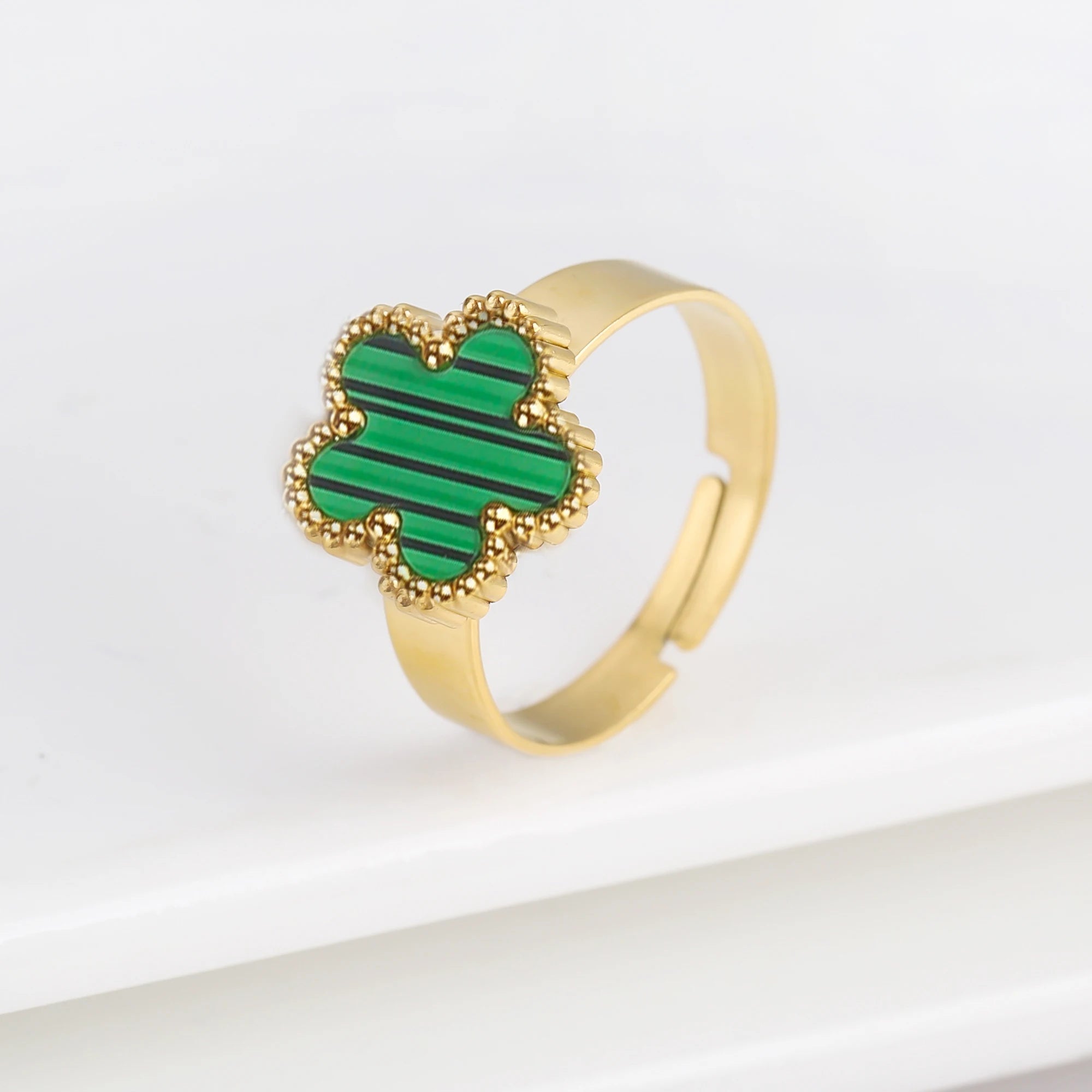 Golden Clover Ring