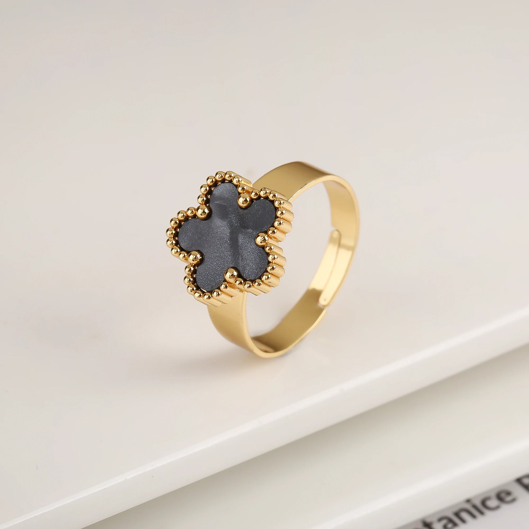 Golden Clover Ring